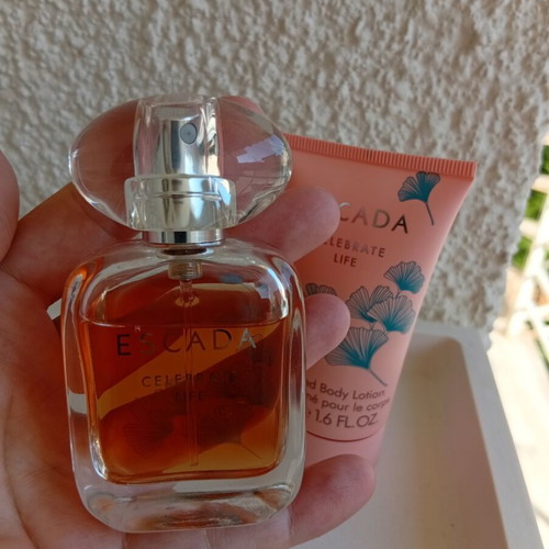 Escada Celebrate Life 30 ml Edp with 50 ml body lotion used