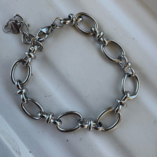 Zara silver steel chain bracelet like new