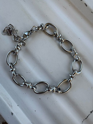 Zara silver steel chain bracelet like new