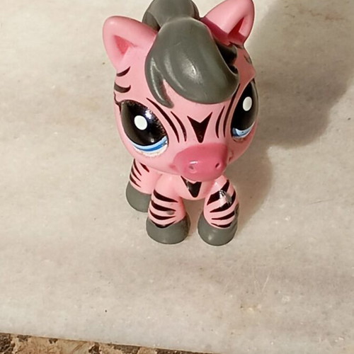 Littlest Pet Shop pink zebra #2078 Gen2 figure
