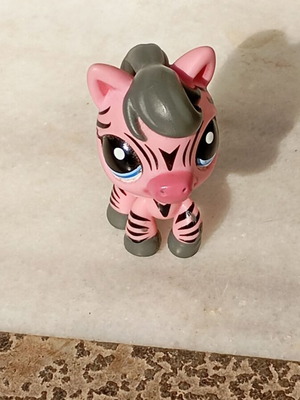 Littlest Pet Shop pink zebra #2078 Gen2 figure