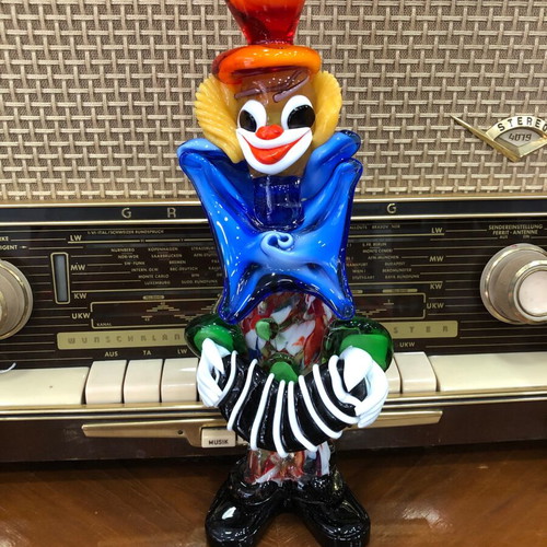 Murano clown used, 1970s, height 30.5 cm