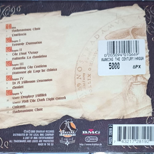 Haggard Awaking the Centuries CD, symphonic neoclassical death metal