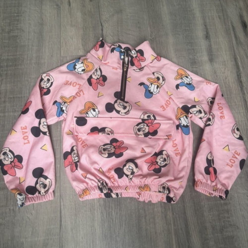 Disney pink sweater for girls, size 110-116 cm, age 6 years