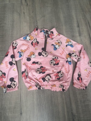 Disney pink sweater for girls, size 110-116 cm, age 6 years