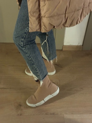 Sneakers Elena Iatchi μεταχειρισμένα, νούμερο 39, ροζ τύπου καλτσάκι