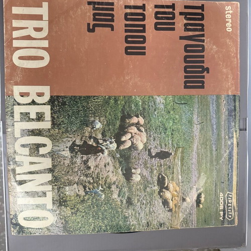Trio Belcanto vinyl record used, songs of our land