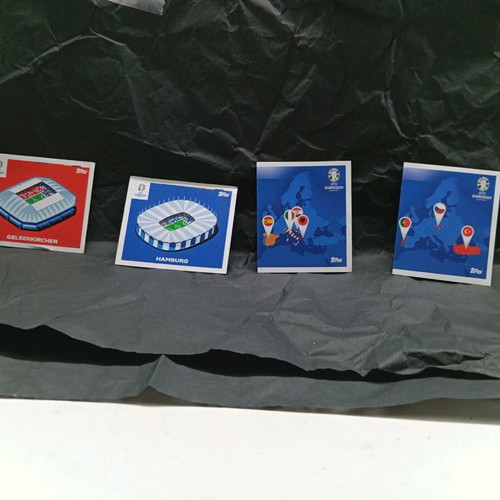 Topps Euro 2024 football stickers used