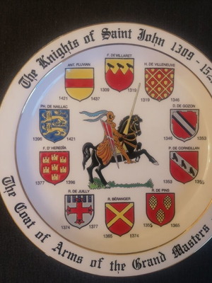 Rhodes ceramic plate used, 25 cm