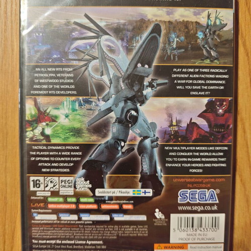 Universe at War PC game new