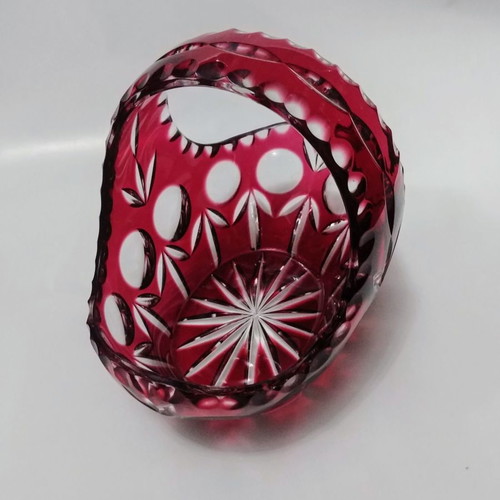 Nachtmann Bamberg basket-shaped bowl new handmade crystal