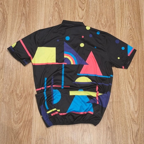 Vintage Campagnola cycling jersey short sleeve geometric size 8, like new