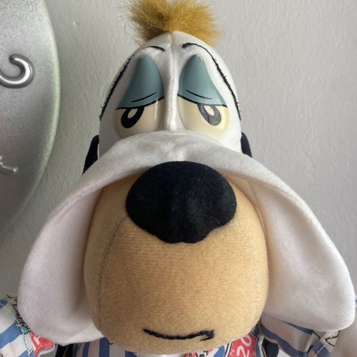 Droopy Dog plush toy 1990s used, vintage condition, 30 cm