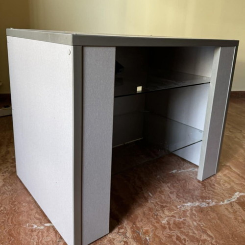 TV table 75×50 silver gray used