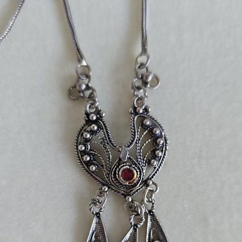 Vintage 925 silver necklace, 44 cm