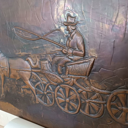 Original copper artwork by E. Filippakis used, theme The Carriage, 57cm x 42cm