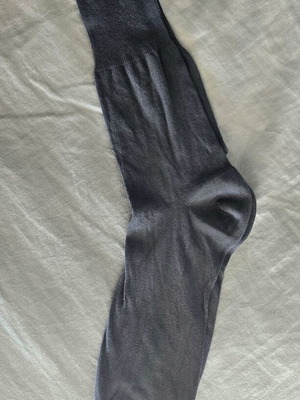 Grey socks unisex size 40-42, thin with high elastic