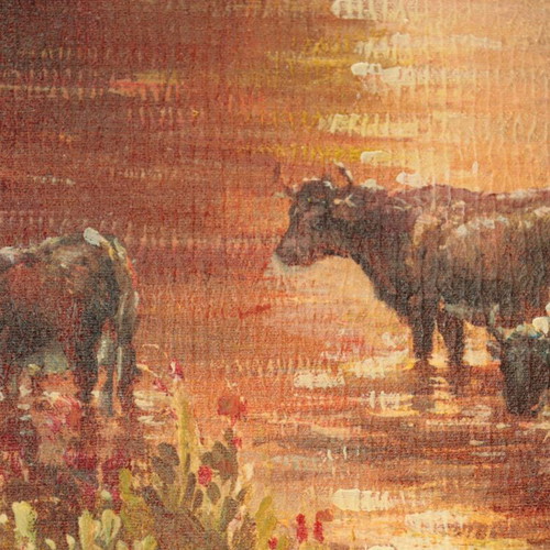 Painting signed by Amsterdam Fine Arts School new