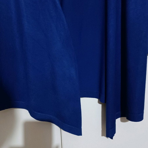 Zara blue cardigan like new with asymmetric hem and 3/4 sleeves