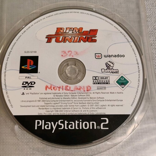 RPM Tuning PlayStation 2 used, racing