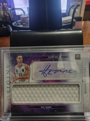 2025-26 Panini Origins EuroLeague Basketball Mario Hezonja Autograph Jersey Relic Card