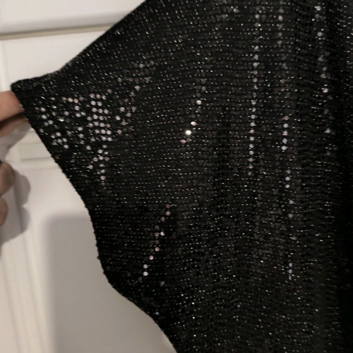 Plus Size XXL sequin blouse new, black gray