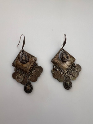 Boho earrings used, silver