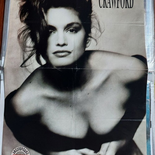 Cindy Crawford poster used, size 40.5x28