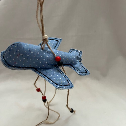 Fabric airplane new, hanging decoration