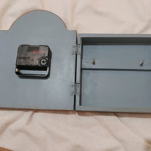 Wall clock key holder painted like new