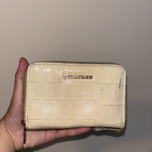 Stradivarius wallet used, beige