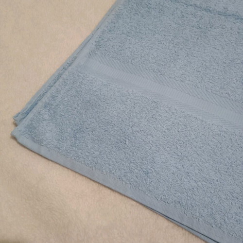 Bath towel new, sky blue, 100% cotton, 1.40x1.00 m