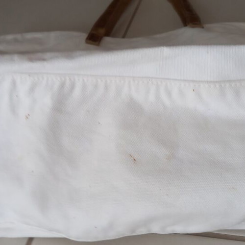 Shopper bag Paco Rabanne like new, white and gold
