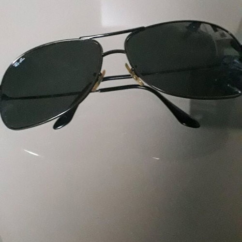 Rayban unisex sunglasses used, large size, scratched lens