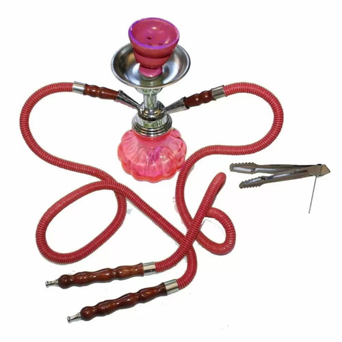 Hookah double red 24 cm new