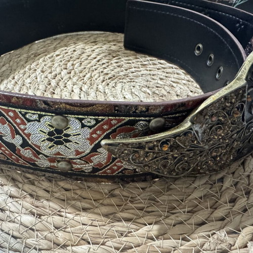 Waist belt new, 1m length and 6cm width, multicolor
