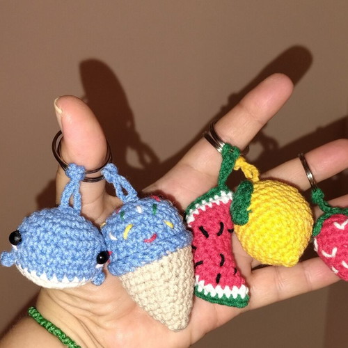 Crochet keychains new, various designs