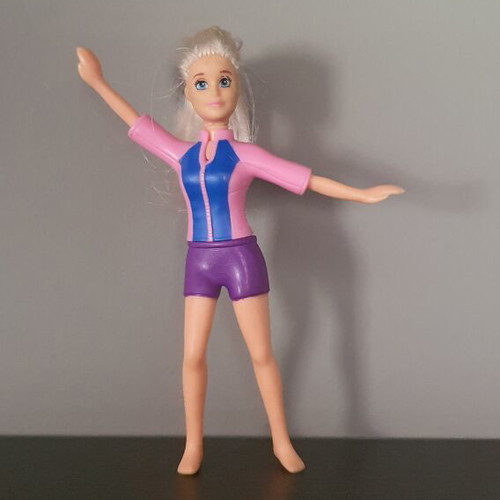 Surfer Barbie 2019 doll used, 12.5cm, McDonald's Mattel