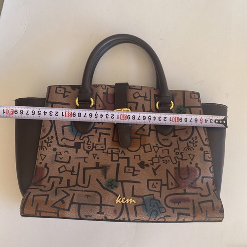 KEM women's handbag used, black and brown
