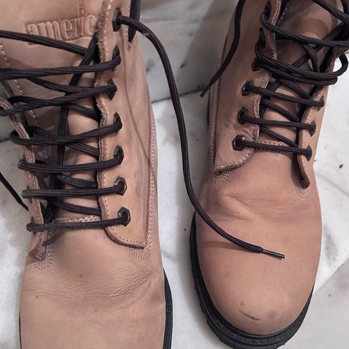 America men's boots like new, brown-mocha, size 43, winter