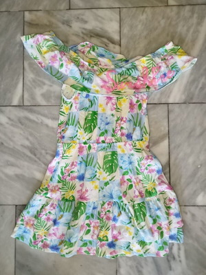 Original Marines floral dress for girls 5-6 years like new, multicolor