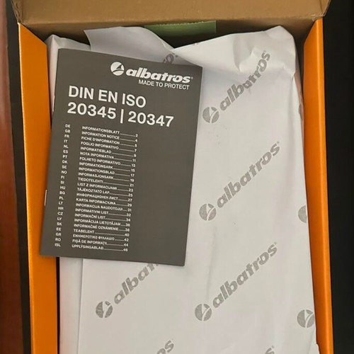 Albatros Clifton ST Low O2 ESD safety shoes new, size 43, black