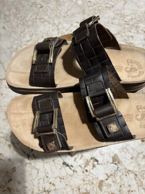 Fantasy Sandals Anatomical Brown Leather Sandals Like New