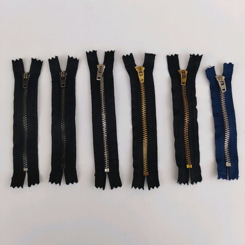 Zippers for pants used, pack of 6 pieces