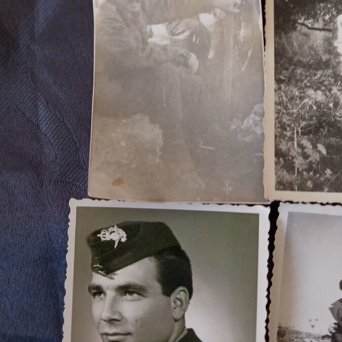 Military photos used, set of five old pictures