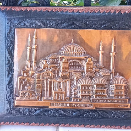 Photo Album from Constantinople with Embossed Copper Cover, New