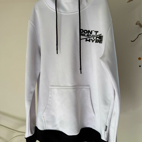 Inside unisex hoodie used, size XL, white and black