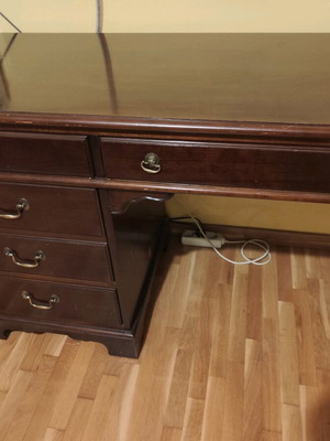 Solid wood desk like new, made in USA