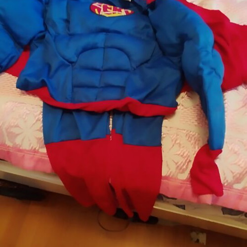 Superman costume used, size 7-10 years