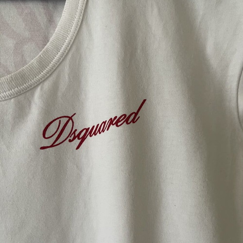 Dsquared2 white t-shirt like new, slim fit, size L